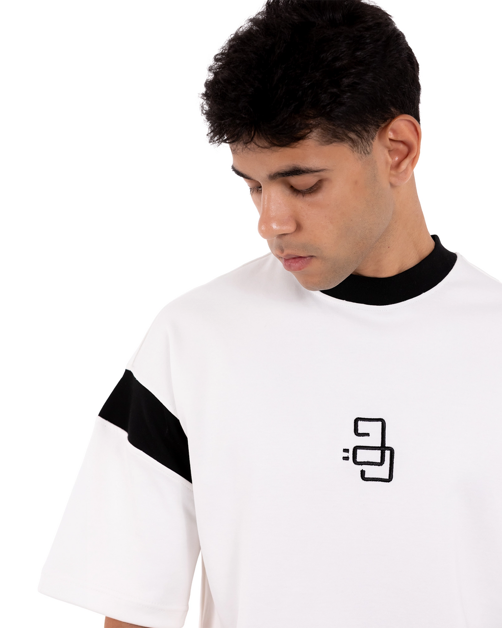 HAQ Shoulder Stripe–White