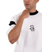 HAQ Shoulder Stripe–White