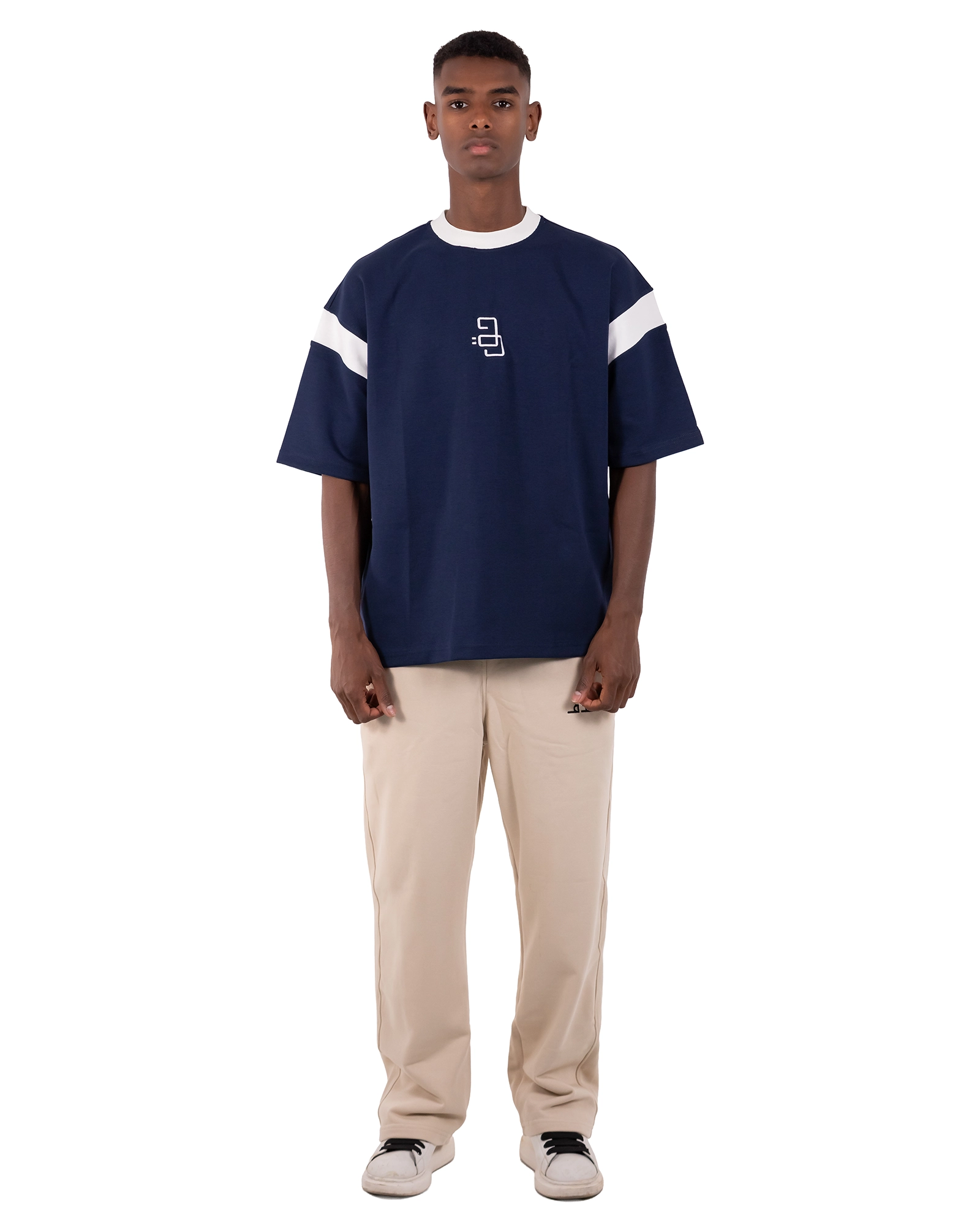 HAQ Shoulder Stripe– Navy