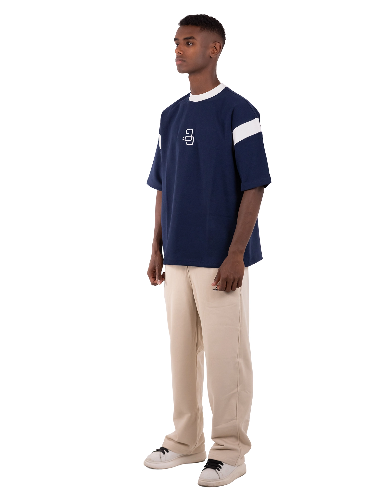 HAQ Shoulder Stripe– Navy