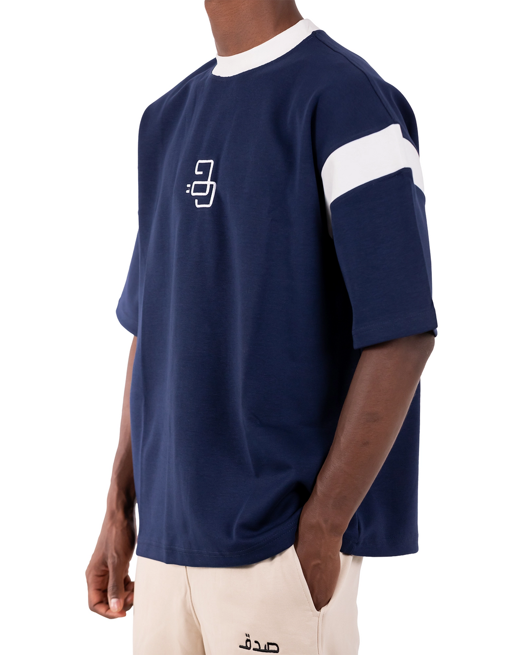HAQ Shoulder Stripe– Navy