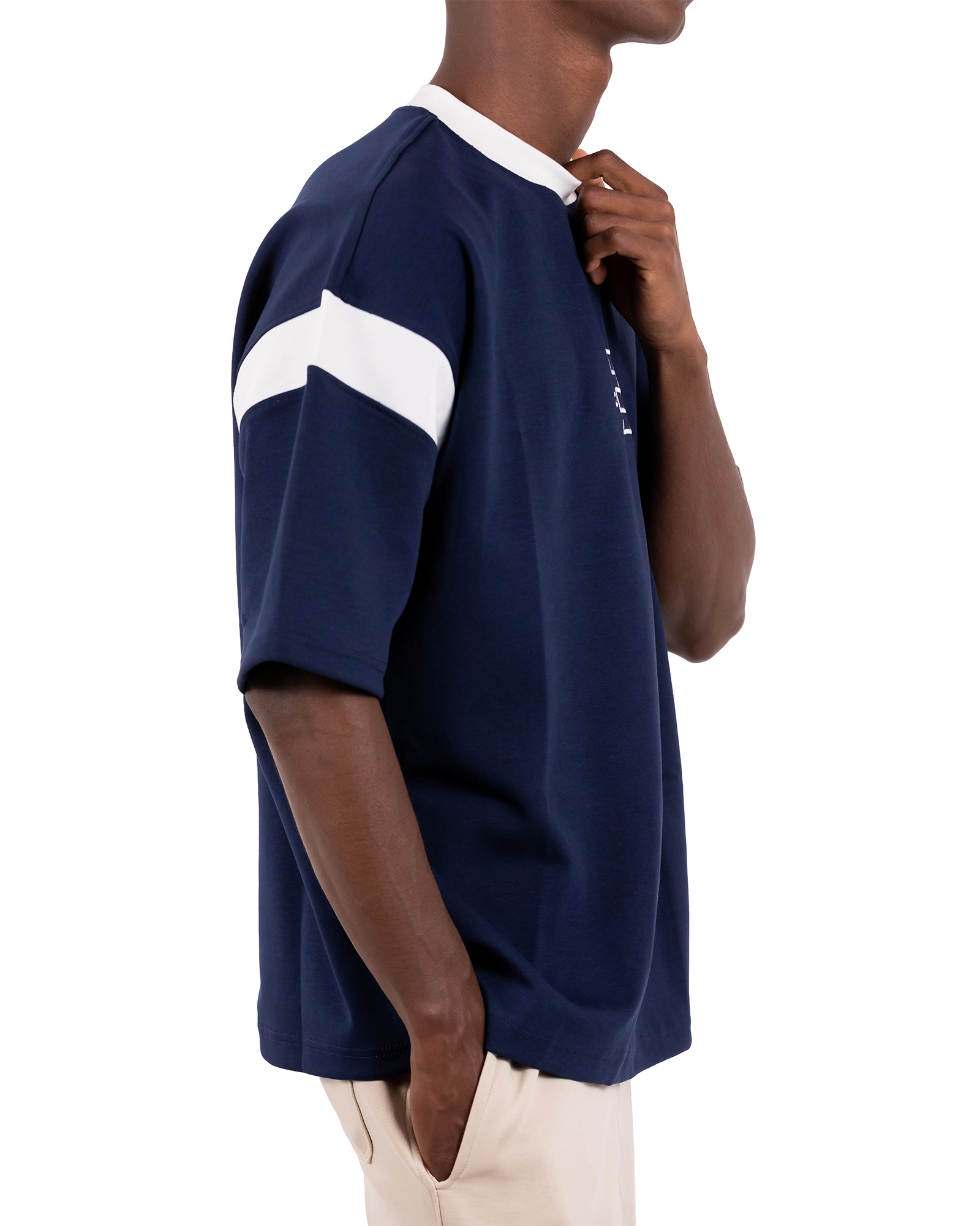 HAQ Shoulder Stripe– Navy