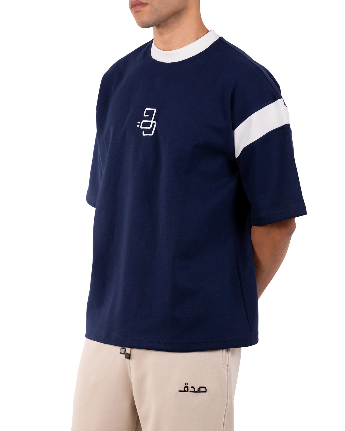 HAQ Shoulder Stripe– Navy