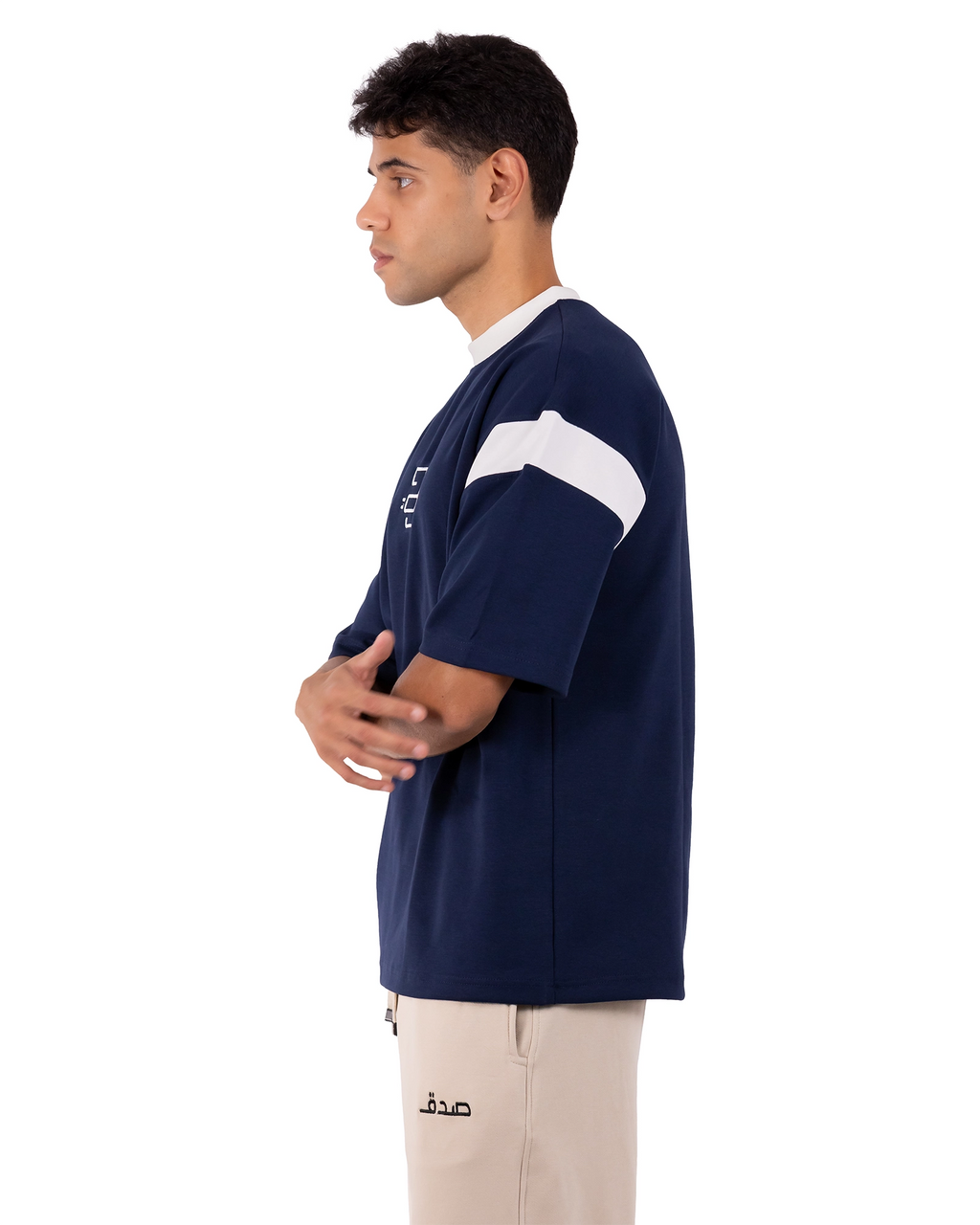 HAQ Shoulder Stripe– Navy