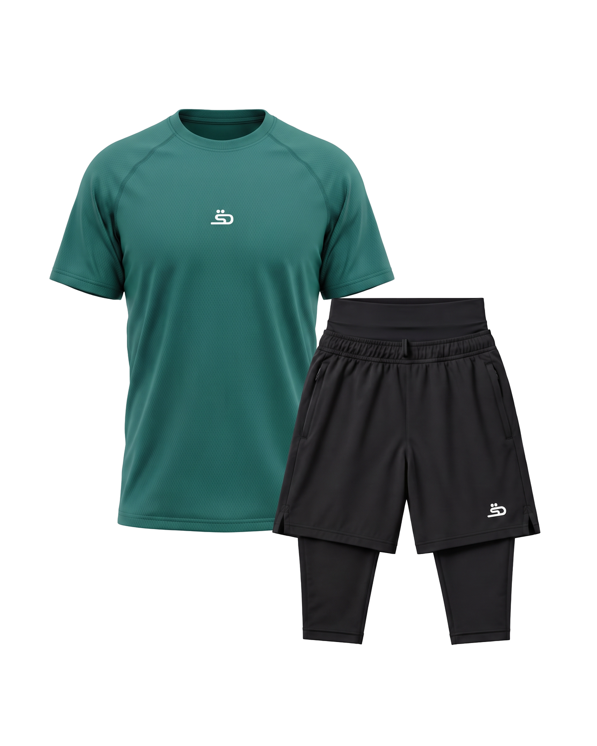 TEE + Short  - Emerald Green  Bundle