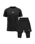 TEE+Short - Black Set