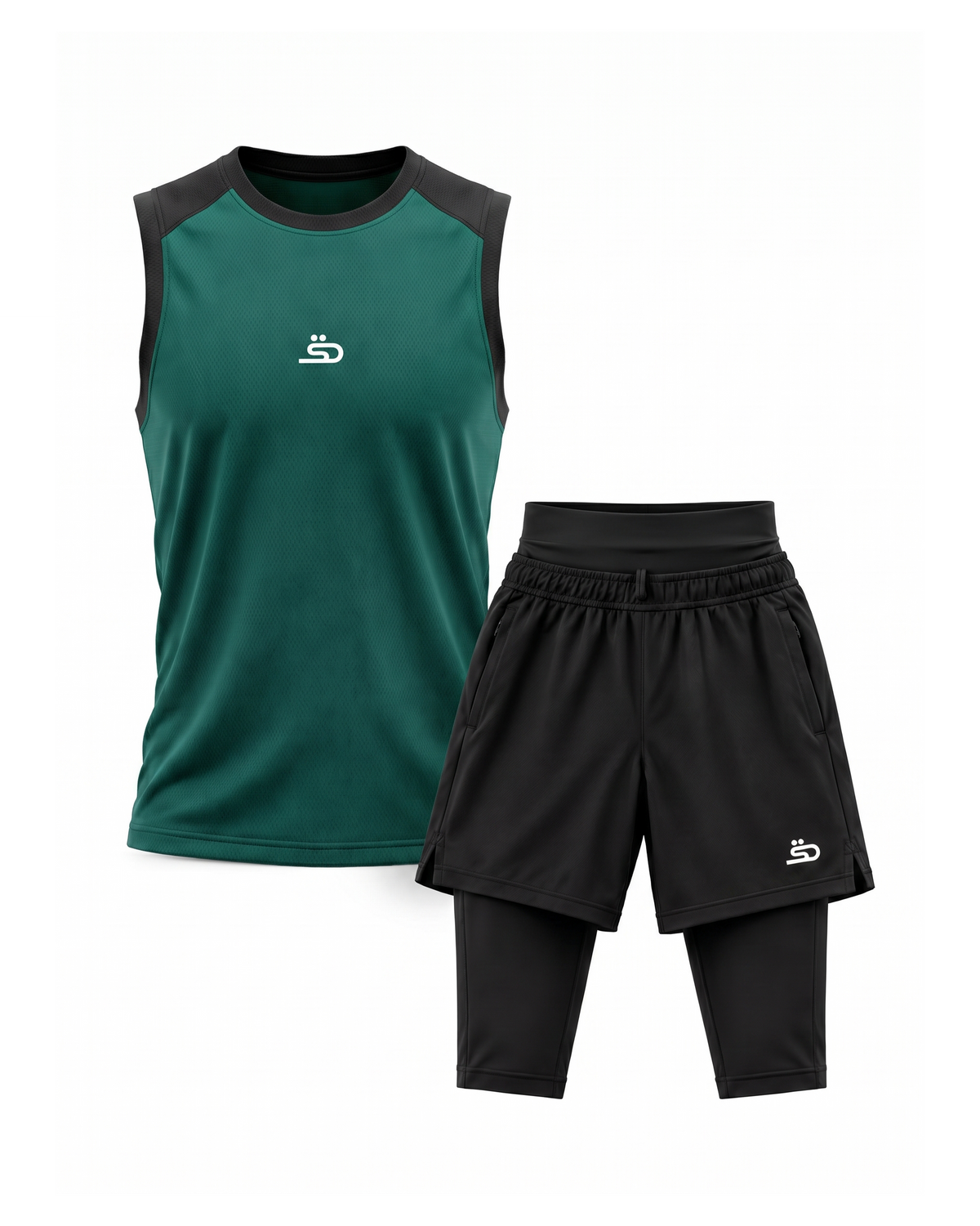 TankTop + Short - Emerald Green  Bundle